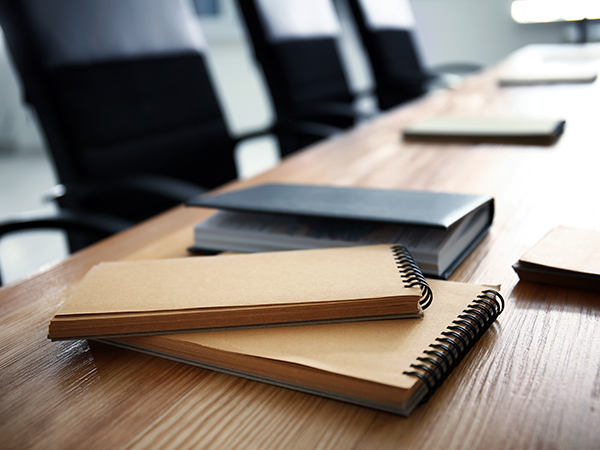 Notebooks on table indoors.